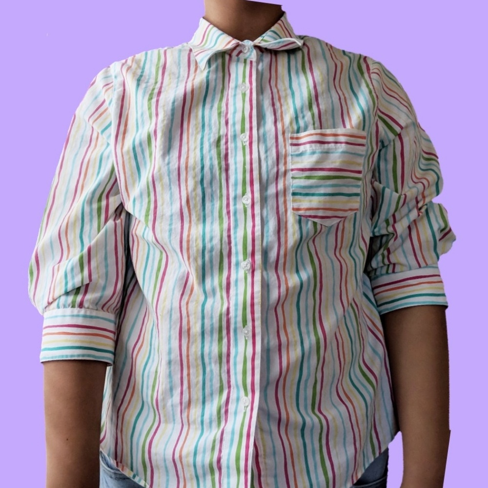 Rainbow Women's Button Up